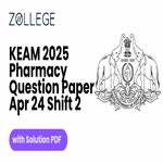 KEAM 2025 Pharmacy Question Paper with Solution PDF April 24 Shift 2